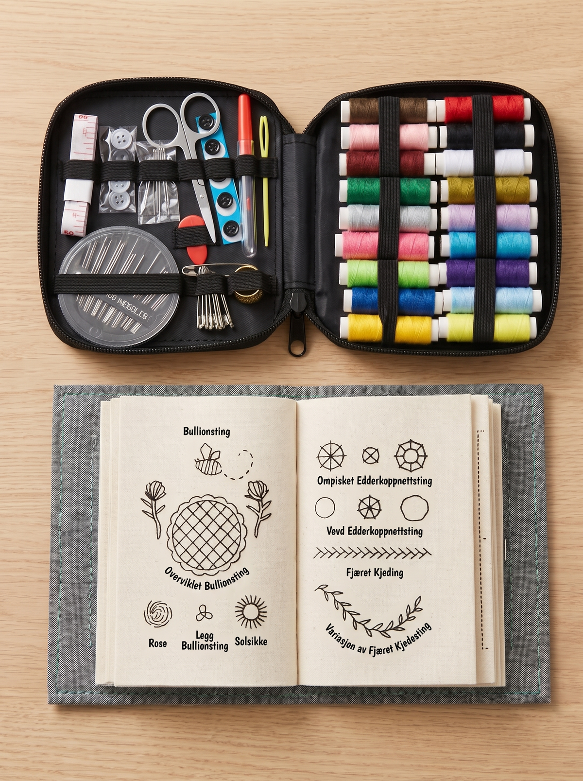Stygna Broderisett for nybegynnere